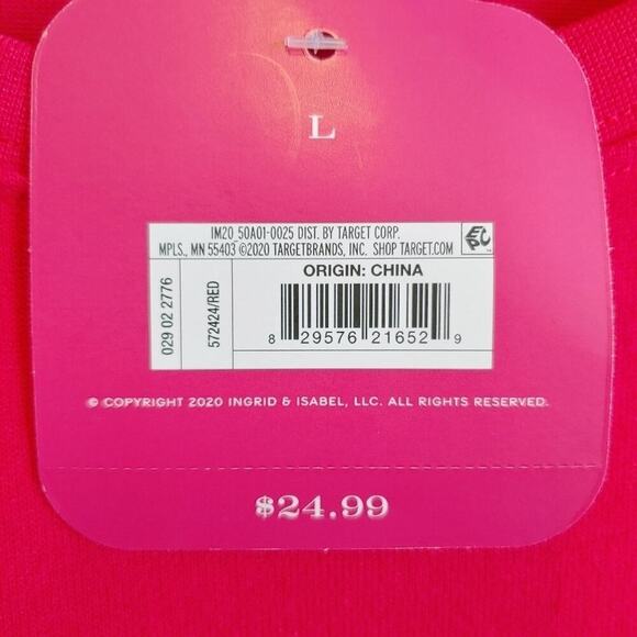 Isabel Maternity by Ingrid & Isabel "Santa Baby" Top Sz Maternity L - Picture 6 of 8